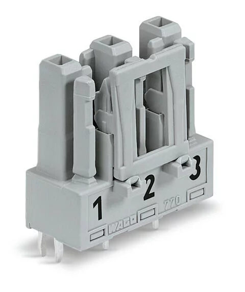 770-843/060-000 - Socket for PCBs; straight; 3-pole; Cod. B; gray 770-843/060-000 - Socket for PCBs; straight; 3-pole; Cod. B; gray
