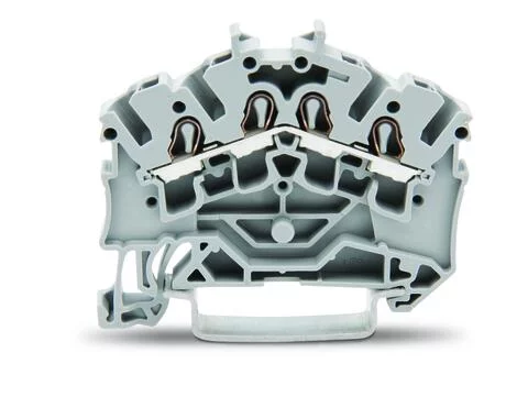 2002-6401 - TOPJOB®S feedthrough terminal block; angled profile; rail mount; 4-conductor; 5.2 mm wide; gray 2002-6401 - TOPJOB®S feedthrough terminal block; angled profile; rail mount; 4-conductor; 5.2 mm wide; gray