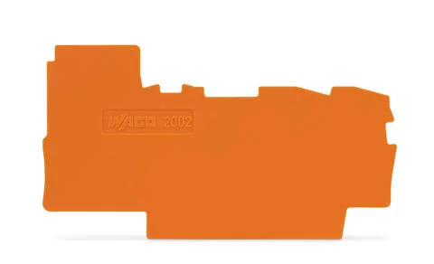 2002-7292 - TOPJOB®S end/intermediate plate; for 2002-72xx series terminal blocks; 0.8 mm wide; orange