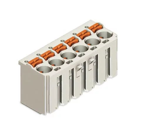 2092-1129 - 1-conductor female connector; push-button; Push-in CAGE CLAMP®; 2.5 mm²; Pin spacing 5 mm; 9-pole; 2,50 mm²; light gray