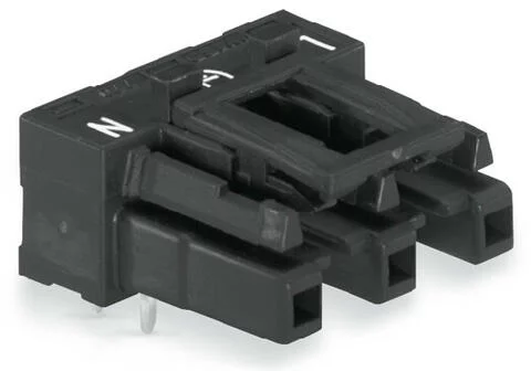 770-803/011-000 - Socket for PCBs; angled; 3-pole; Cod. A; black 770-803/011-000 - Socket for PCBs; angled; 3-pole; Cod. A; black