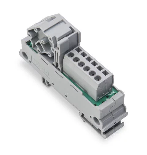 830-800/000-302 - Potential distribution module; 1 potential; with 1 input clamping point; Conductor cross-section up to 16 mm²; with 6 output clamping points; Conductor cross-section up to 2.5 mm² 830-800/000-302 - Potential distribution module; 1 potential; with 1 input clamping point; Conductor cross-section up to 16 mm²; with 6 output clamping points; Conductor cross-section up to 2.5 mm²