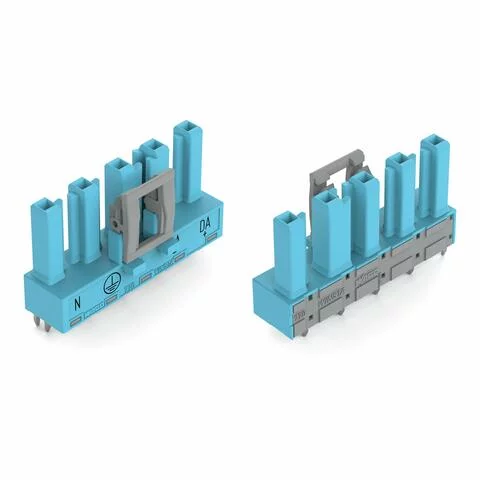 770-3105 - Socket for PCBs; straight; 5-pole; Cod. I; blue