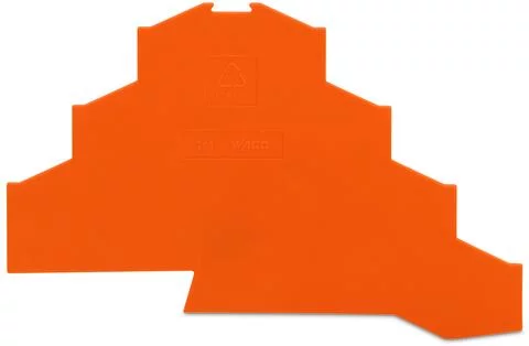 281-366 - End and intermediate plate; 1 mm thick; orange