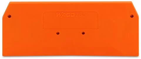 280-326 - End and intermediate plate; 2.5 mm thick; orange