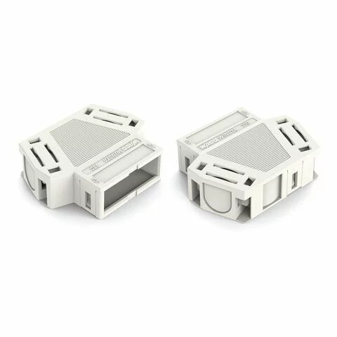770-513/032-000 - Strain relief housing; 3-pole; for 2 cables; 8.0 … 11.5 mm; 55 mm; white
