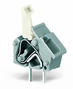 256-501 - Stackable PCB terminal block; push-button; 2.5 mm²; Pin spacing 7.5/7.62 mm; 1-pole; CAGE CLAMP®; commoning option; 2,50 mm²; gray