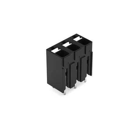 2086-3103 - THR PCB terminal block; push-button; 1.5 mm²; Pin spacing 5 mm; 3-pole; Push-in CAGE CLAMP®; 1,50 mm²; black
