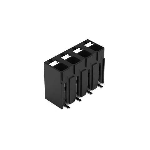 2086-3104/700-000/997-605 - SMD PCB terminal block; push-button; 1.5 mm²; Pin spacing 5 mm; 4-pole; Push-in CAGE CLAMP®; 1,50 mm²; black
