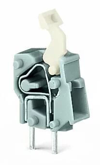 257-451 - Stackable PCB terminal block; push-button; 2.5 mm²; Pin spacing 5/5.08 mm; 1-pole; CAGE CLAMP®; commoning option; 2,50 mm²; gray