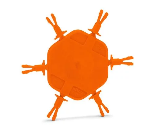 2022-100 - Carrier with 6 coding pins; for coding of female plugs; orange