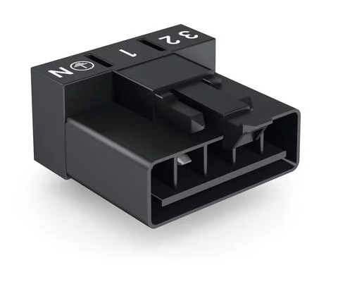 890-815/011-000 - Plug for PCBs; angled; 5-pole; Cod. A; black