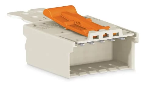 2091-1512/002-000 - 1-conductor male connector; Push-in CAGE CLAMP®; 1.5 mm²; Pin spacing 3.5 mm; 12-pole; Gripping plate; 1,50 mm²; light gray