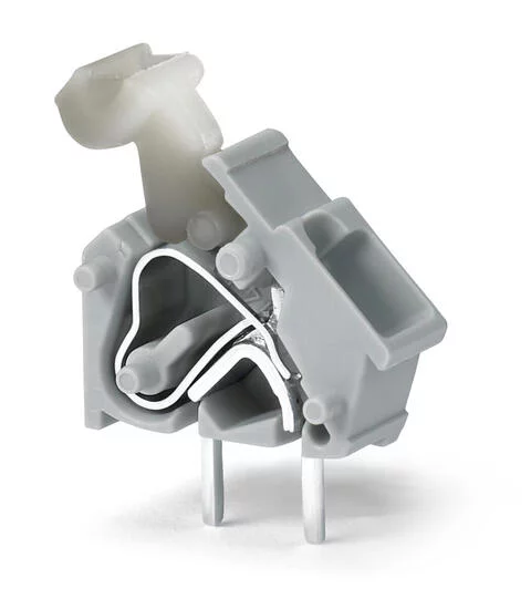 256-840 - Stackable PCB terminal block; push-button; 2.5 mm²; Pin spacing 5/5.08 mm; 1-pole; CAGE CLAMP®; commoning option; 2,50 mm²; red