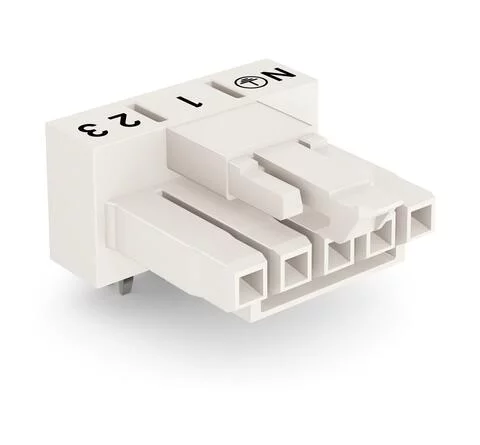 890-825/011-000 - Socket for PCBs; angled; 5-pole; Cod. A; white