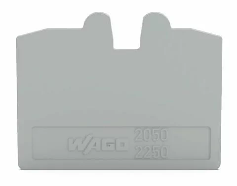2050-1291 - End and intermediate plate; 1.1 mm thick; gray