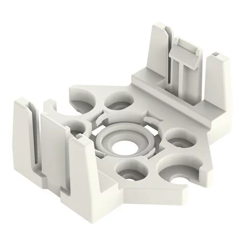 770-674 - Mounting plate; 4-pole; for distribution connectors; Plastic; white