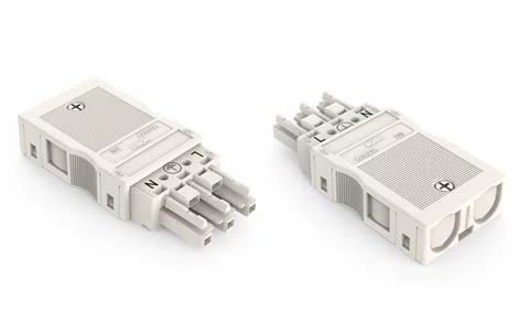 770-123 - Socket; with strain relief housing; 3-pole; Cod. A; 4,00 mm²; white