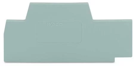 281-342 - End and intermediate plate; 2.5 mm thick; gray