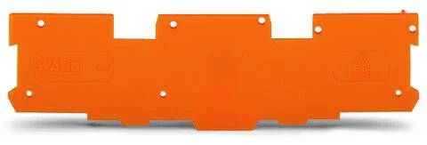 769-318 - End and intermediate plate; 1.1 mm thick; orange