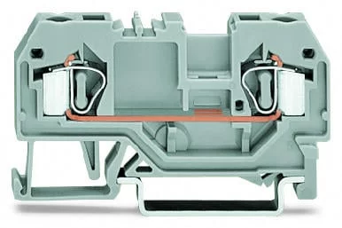 281-902 - 2-conductor through terminal block; 4 mm²; center marking; for DIN-rail 35 x 15 and 35 x 7.5; CAGE CLAMP®; 4,00 mm²; orange