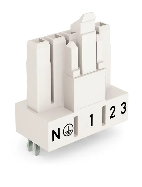 890-825 - Socket for PCBs; straight; 5-pole; Cod. A; white 890-825 - Socket for PCBs; straight; 5-pole; Cod. A; white
