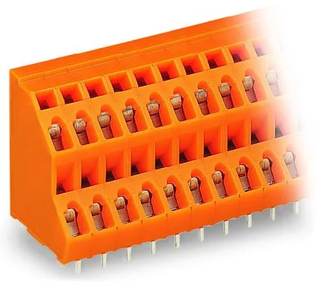 736-324 - Double-deck PCB terminal block; 2.5 mm²; Pin spacing 5.08 mm; 48-pole; CAGE CLAMP®; 2,50 mm²; orange