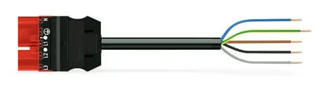 771-9375/266-301 - pre-assembled connecting cable; Cca; Plug/open-ended; 5-pole; Cod. P; H05Z1Z1-F 5G 1.5 mm²; 3 m; 1,50 mm² 771-9375/266-301 - pre-assembled connecting cable; Cca; Plug/open-ended; 5-pole; Cod. P; H05Z1Z1-F 5G 1.5 mm²; 3 m; 1,50 mm²