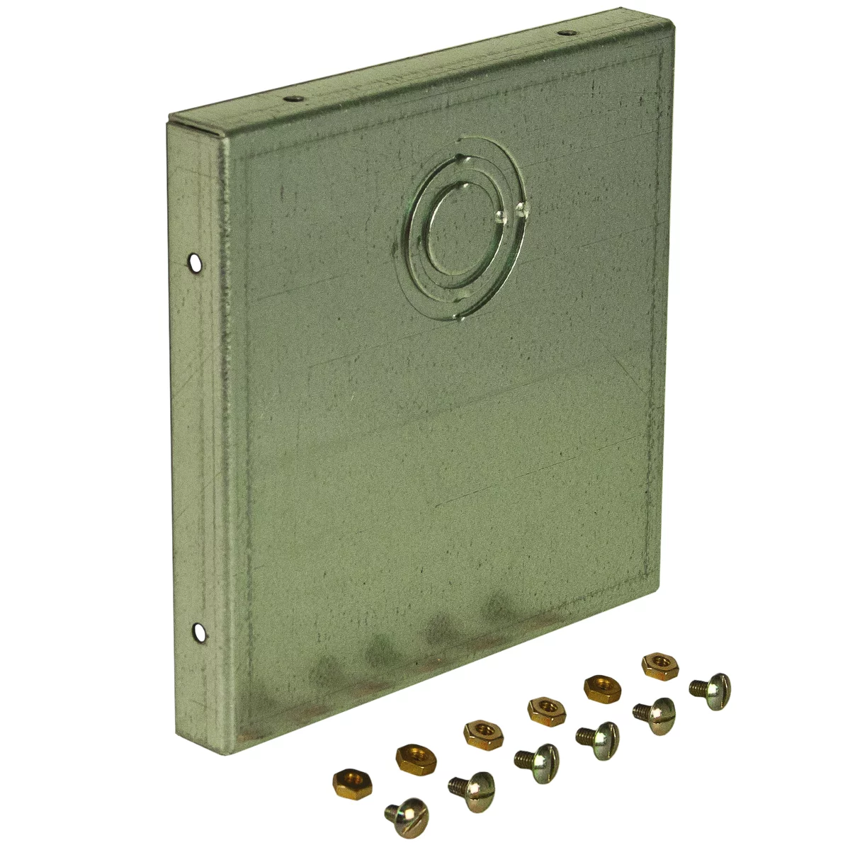 E0404G - N1 End Cap (Hinged-Cover/Screw-Cover Wireway) 4X4 Carbon Steel - Galvanized