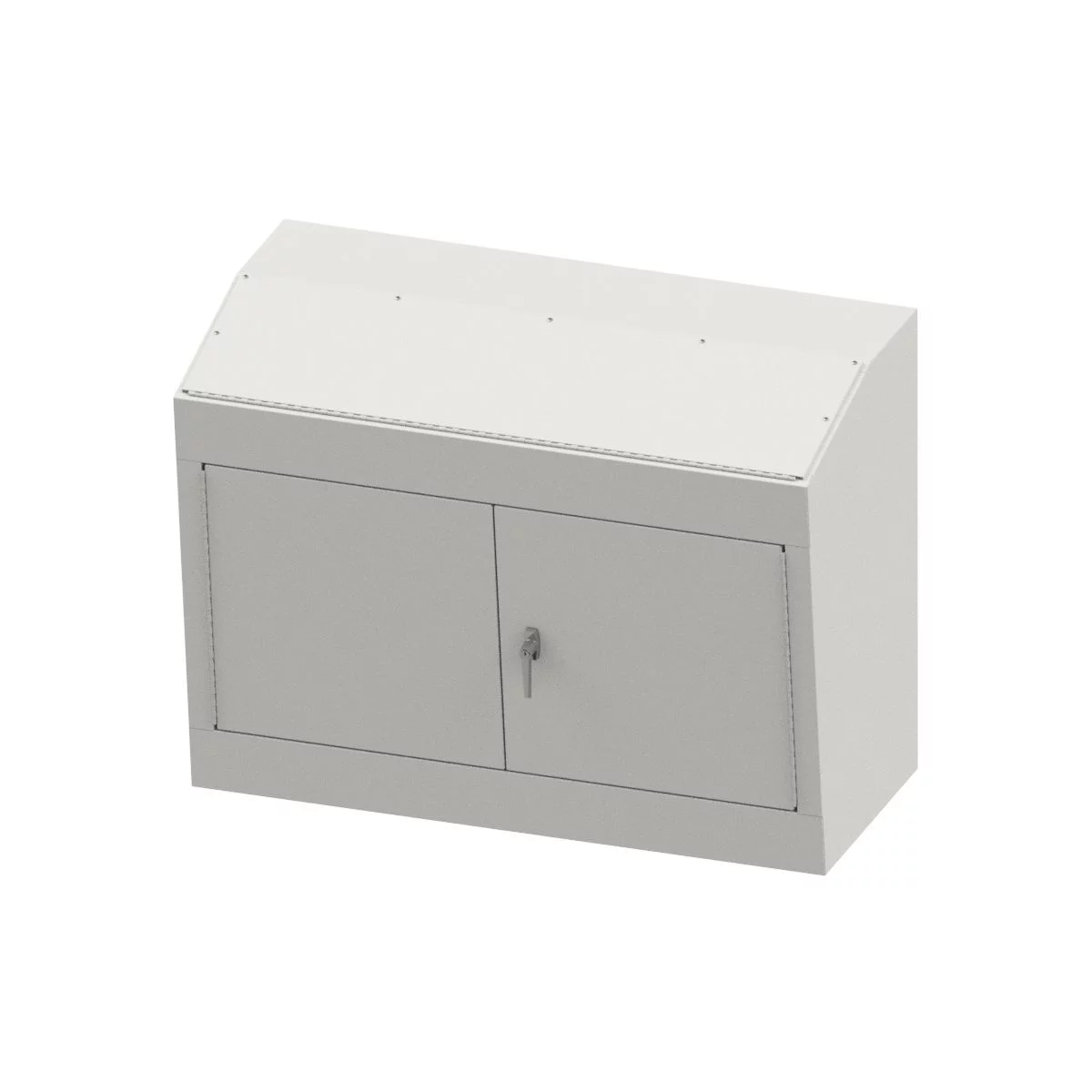WC1248BD - N12 Double Door Console Body 36X48X20 Carbon Steel - Gray