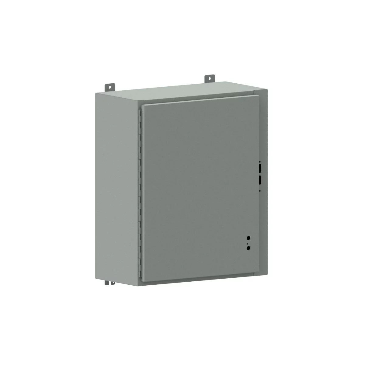 SDN12242108 - N12 Single Door Flanged Disconnect No Handle 24X21X8 Carbon Steel - Gray