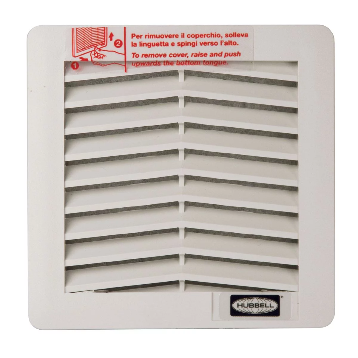 FF449CFM12VG - NEMA 12 Filter Fan 12 Volt DC 9 Cubic Feet Per Minute 4.2X4.2 - Light Gray