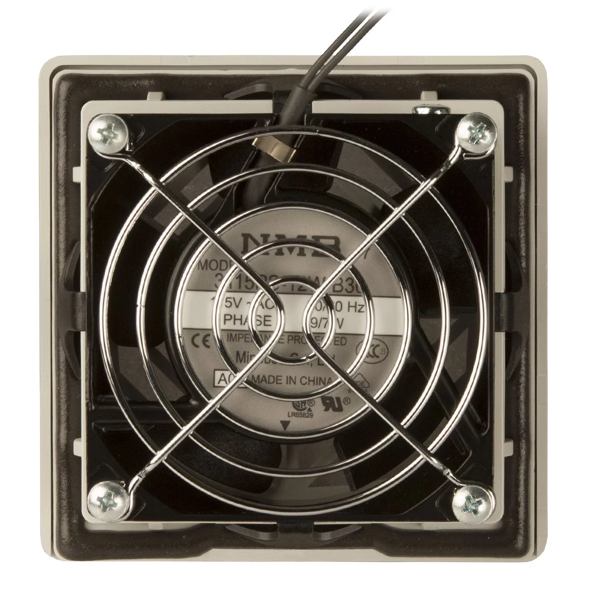 FF449CFM115VG - NEMA 12 Filter Fan 115 Volt 9 Cubic Feet Per Minute 4.2X4.2 -Light Gray