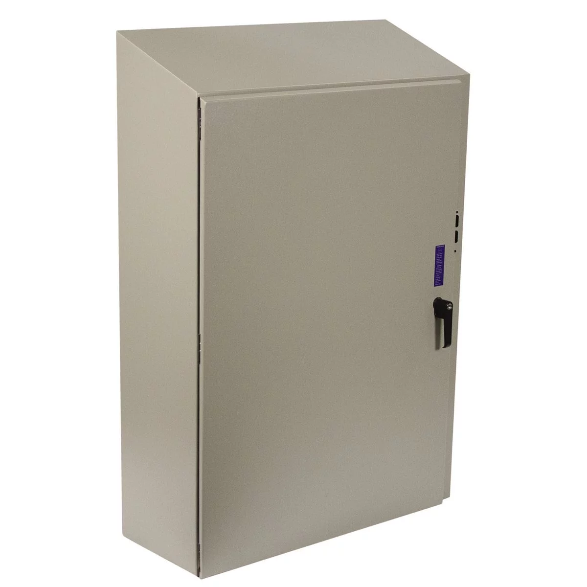 N412483812CSTD - N412 Single Door Slope-Top Disconnect Ultimate Series 48X38X12 Carbon Steel-Gray