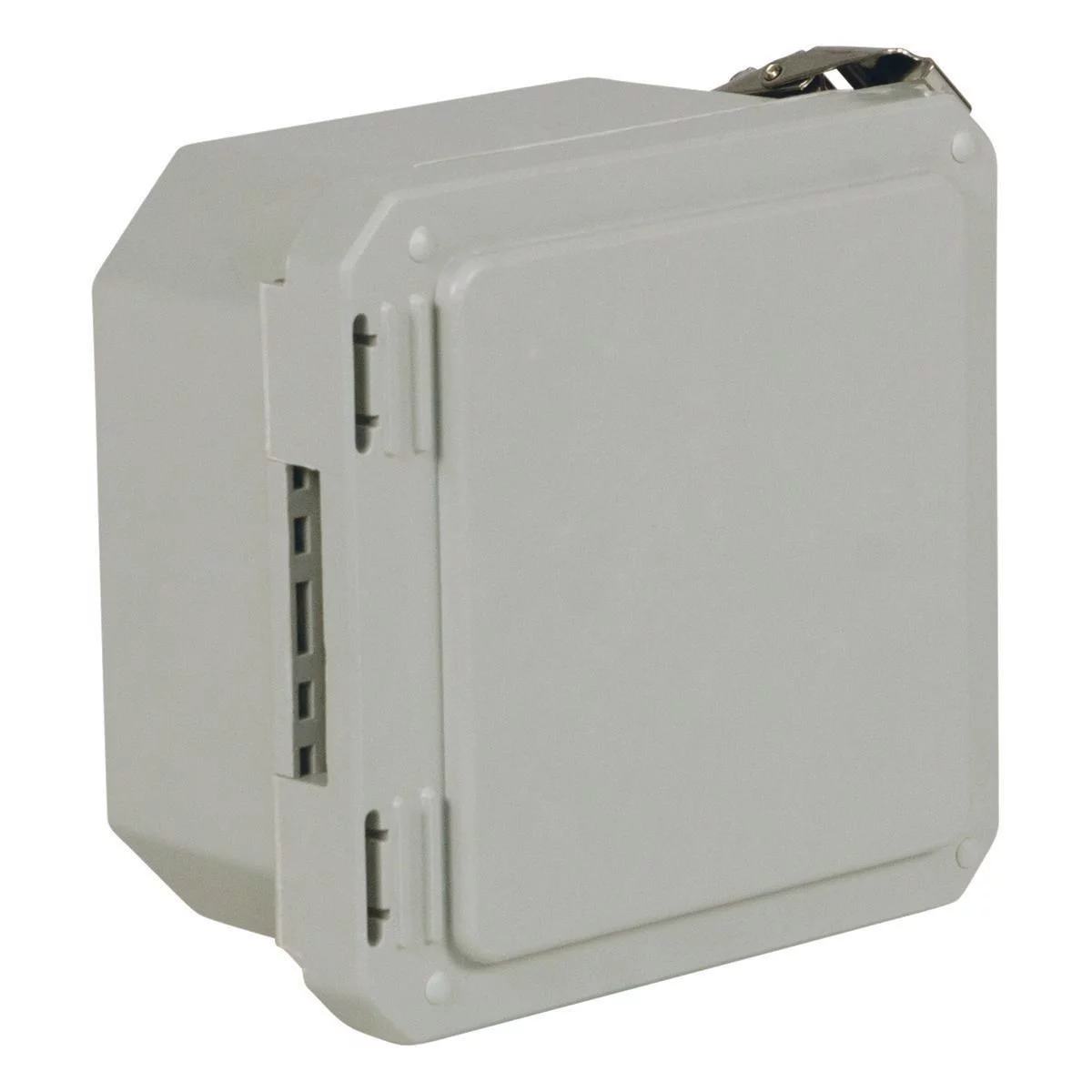 HW-70705CHQR - NEMA 4X Continuous Hinge Quick Release Padlockable 7X7X5 Fiberglass-Opaque