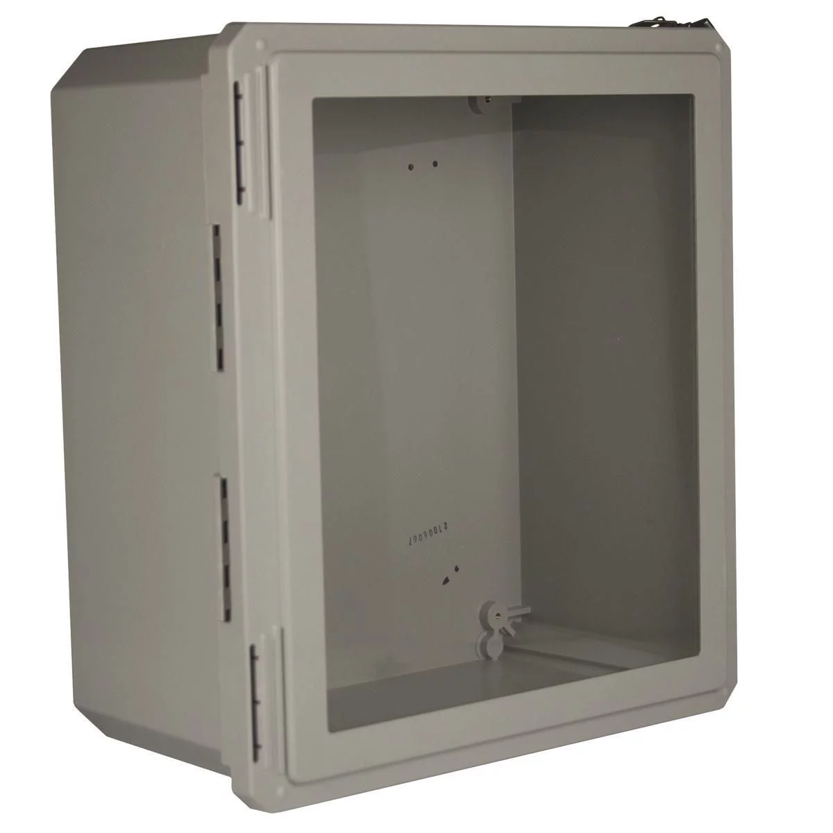 HW-161408CHTLW - NEMA 4X Continuous Hinge Link Lock With Window 16X14X8 Fiberglass-Opaque