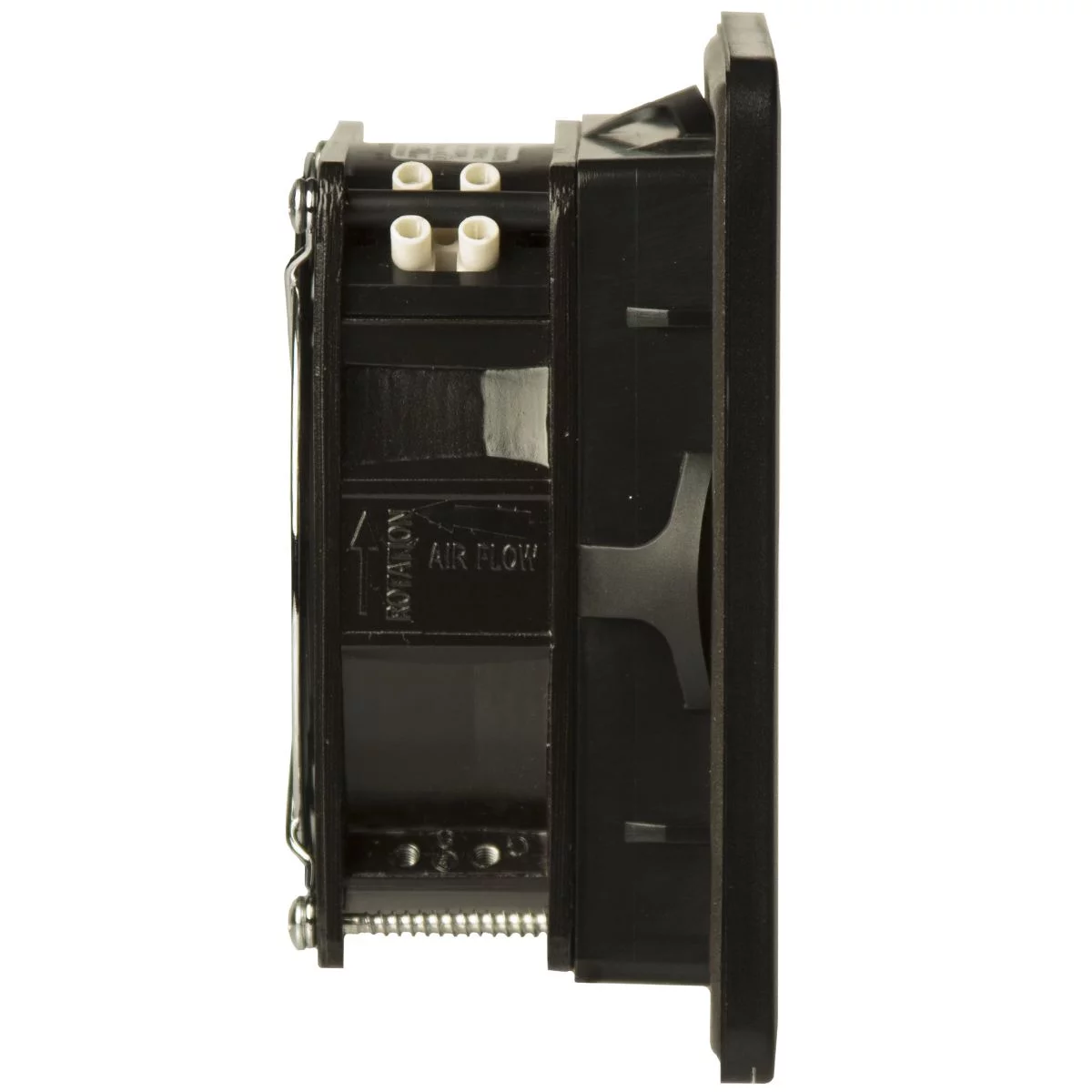 FF449CFM12VB - NEMA 12 Filter Fan 12 Volt DC 9 Cubic Feet Per Minute 4.2X4.2 - Black