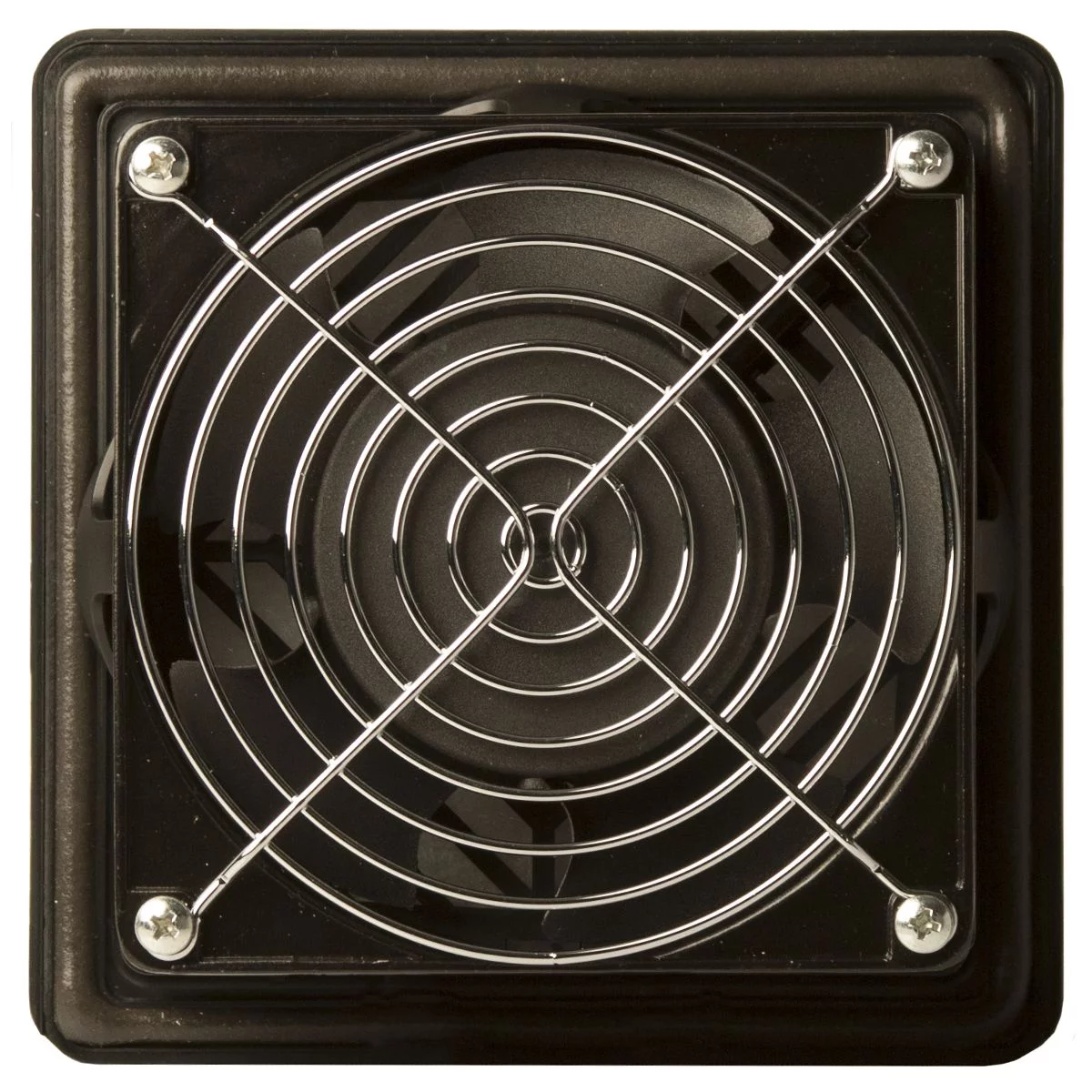 FF449CFM12VB - NEMA 12 Filter Fan 12 Volt DC 9 Cubic Feet Per Minute 4.2X4.2 - Black