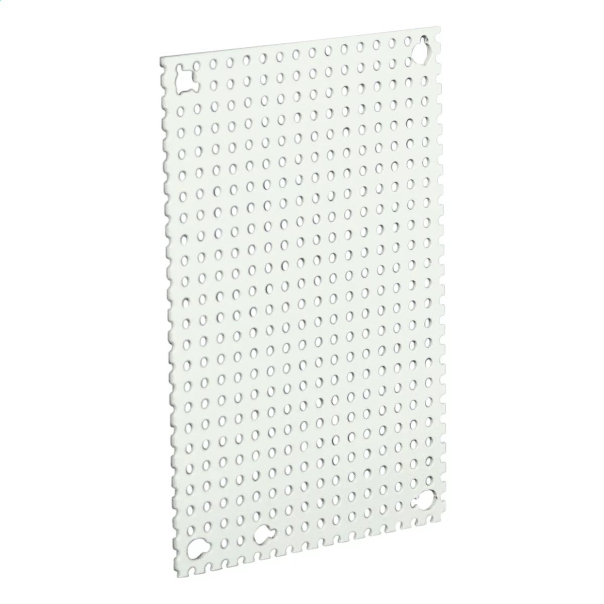 N1P1220PP - Perforated Panel N1C/RHC/Wagie 10.25X18.25 Carbon Steel - White