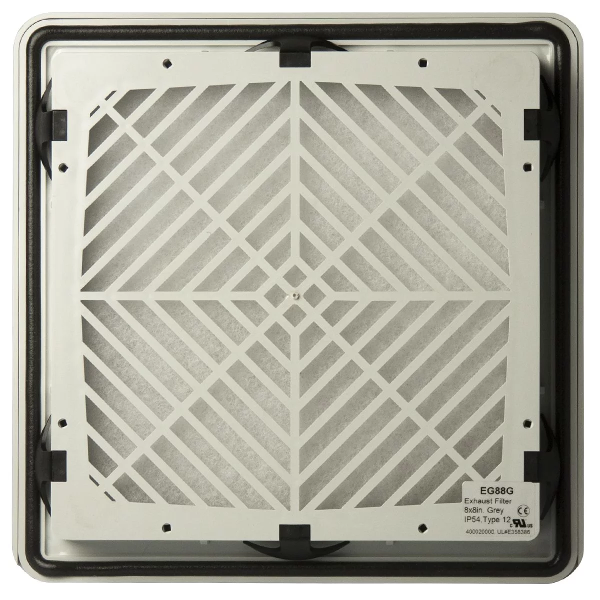 EG1010G - NEMA 12 Exhaust Grille With G3 Filter 9.8X9.8 Light Gray EG1010G - NEMA 12 Exhaust Grille With G3 Filter 9.8X9.8 Light Gray