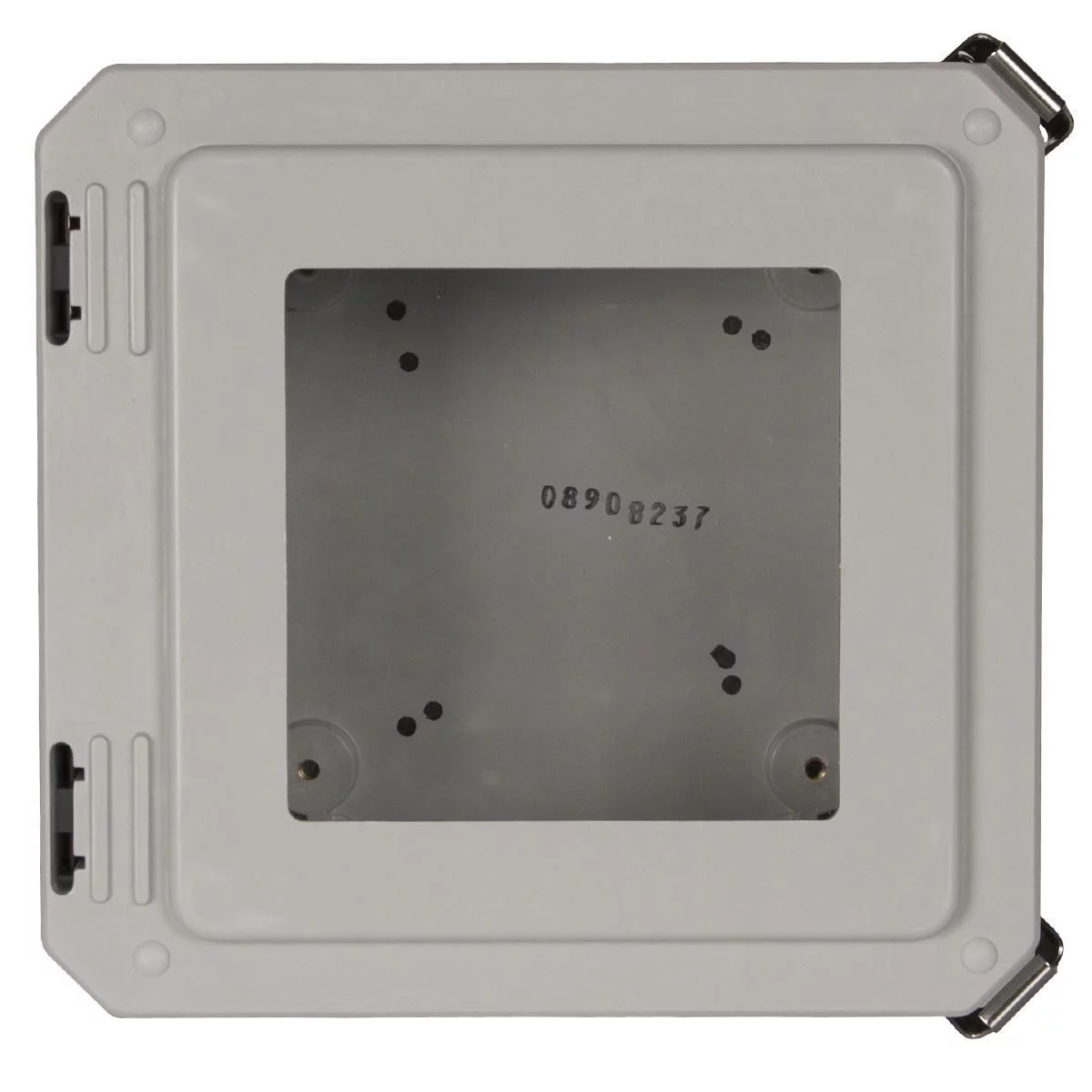HW-141206CHQRW - NEMA 4X Continuous Hinge Quick Release Padlockalbe With Window 14X12X6 Fiberglass-Opaque