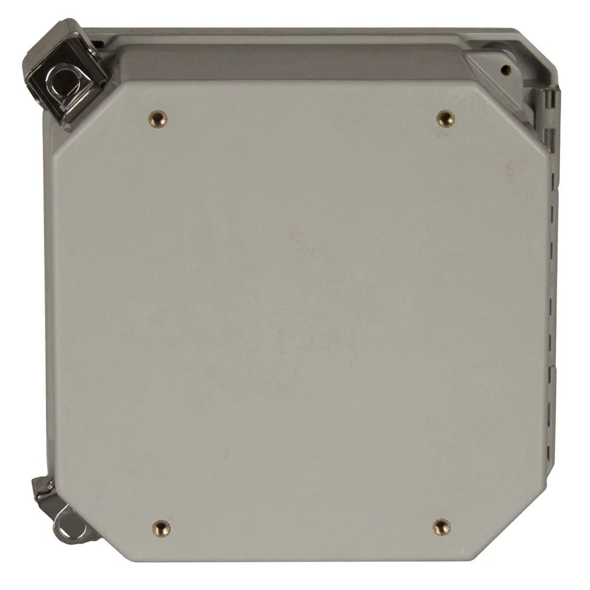 HW-80604CHQRW - NEMA 4X Continuous Hinge Quick Release Padlockalbe With Window 8X6X4 Fiberglass-Opaque