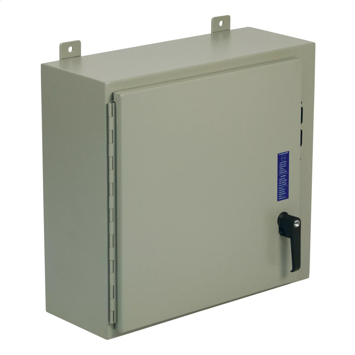SDN12242110PL - N12 Single Door Flanged Disconnect 24X21X10 Carbon Steel - Gray