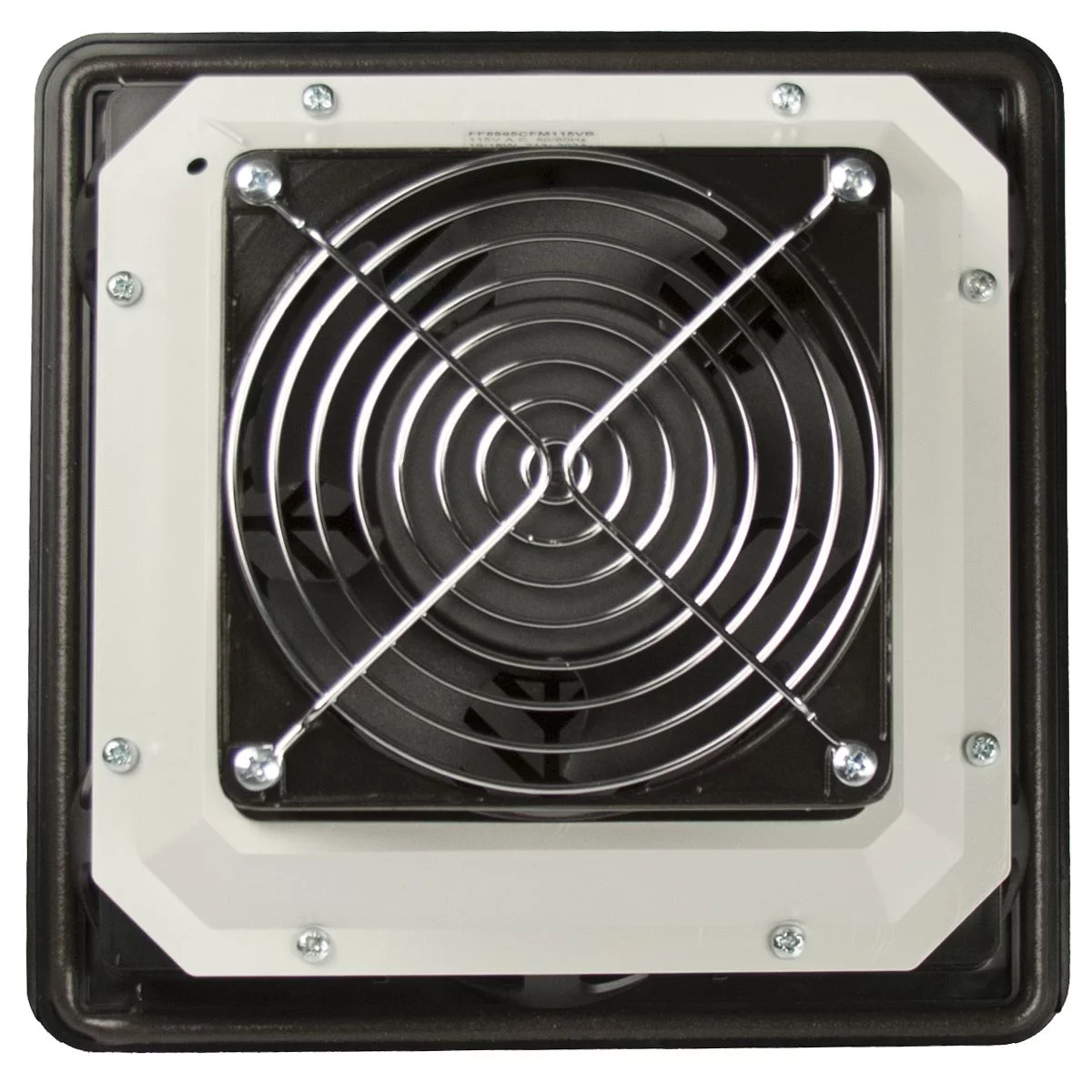 FF8865CFM115VB - NEMA 12 Filter Fan 115 Volt 65 Cubic Feet Per Minute 8X8 -Black