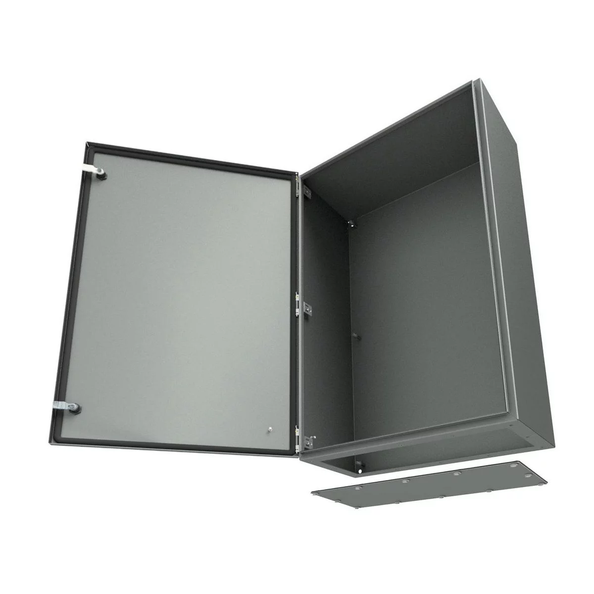 N412121206CGP - 412 Single Door Ultimate with Gland Plate 12X12X6 Caron Steel - Gray