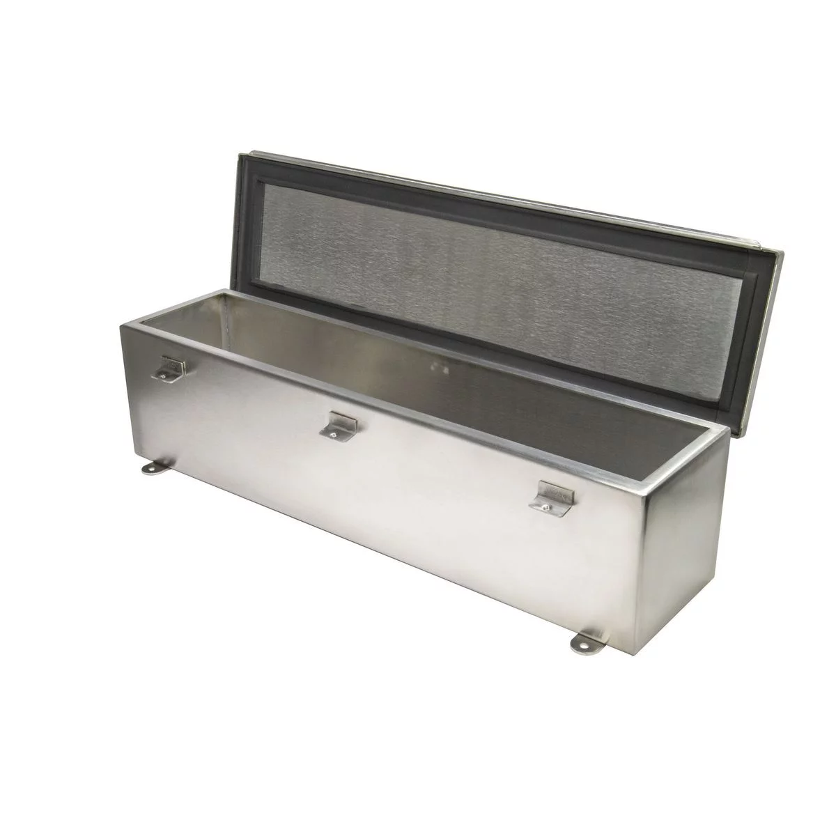 T6630CHSS - NEMA 4X Hinge Cover Wire Trough 6 X 6 X 30 in. 304 Stainless Steel