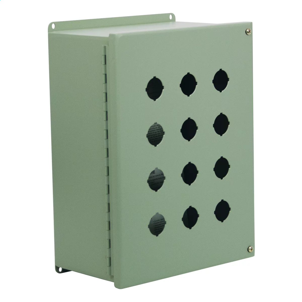 PBYX42 - N12 30.5 MM 42 Pushbutton Continuous Hinge Enclosure 21X17.5X6 Carbon Steel - Gray PBYX42 - N12 30.5 MM 42 Pushbutton Continuous Hinge Enclosure 21X17.5X6 Carbon Steel - Gray