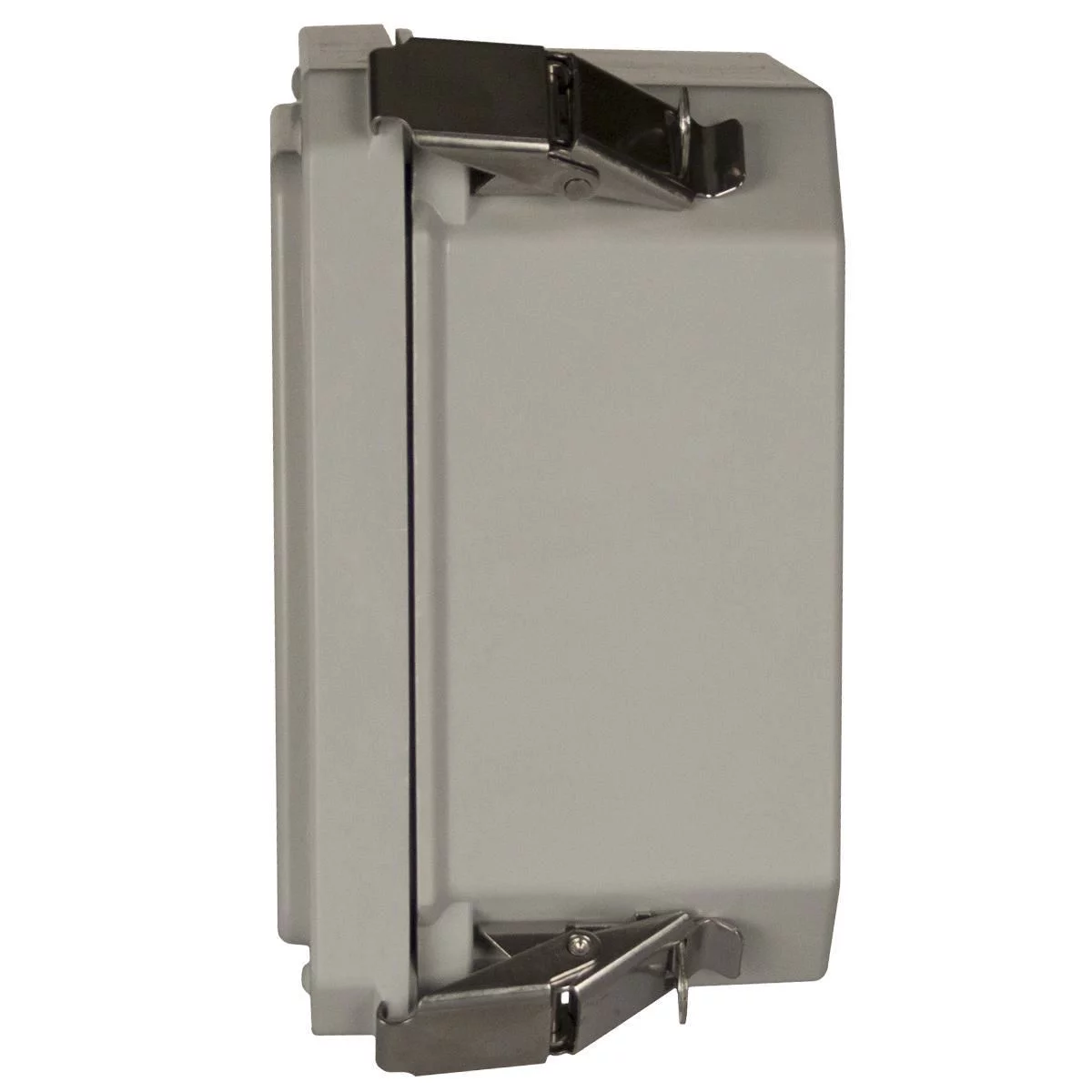 HW-161408CHQRW - NEMA 4X Continuous Hinge Quick Release Padlockalbe With Window 16X14X8 Fiberglass-Opaque