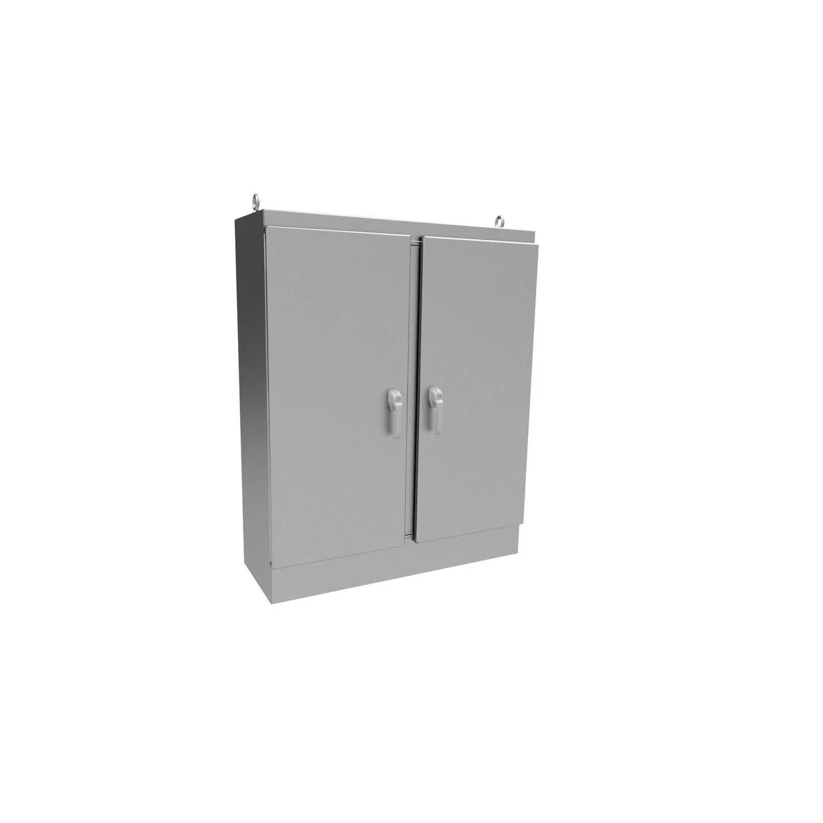 WRD727218SSFSDN4 - NEMA 4X 2-Door Freestanding Enclosure with KwikHinge™ and 3-Point Handle 72X72X18 304 Stainless Steel